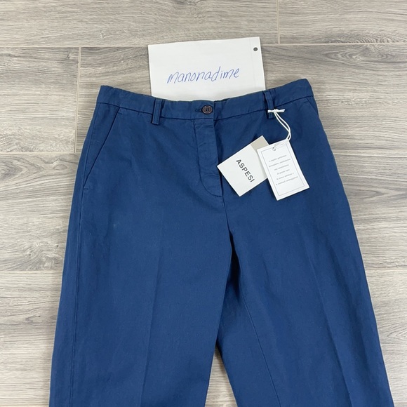 NWT - ASPESI Women's Trousers Blue Mod.H106 - Picture 6 of 7